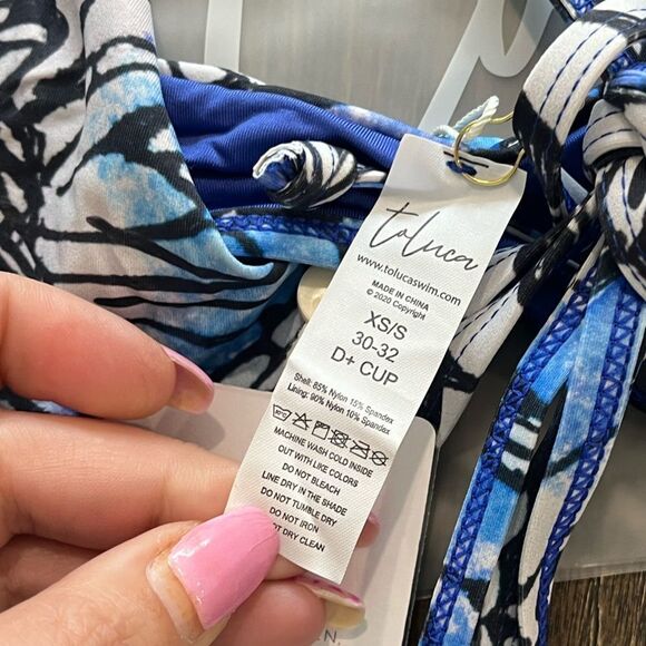 NWT Toluca Amina Bikini Top Waist Wrap Triangle Adonis Size XS/S - Picture 6 of 6